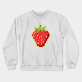 Pixel Strawberry Crewneck Sweatshirt